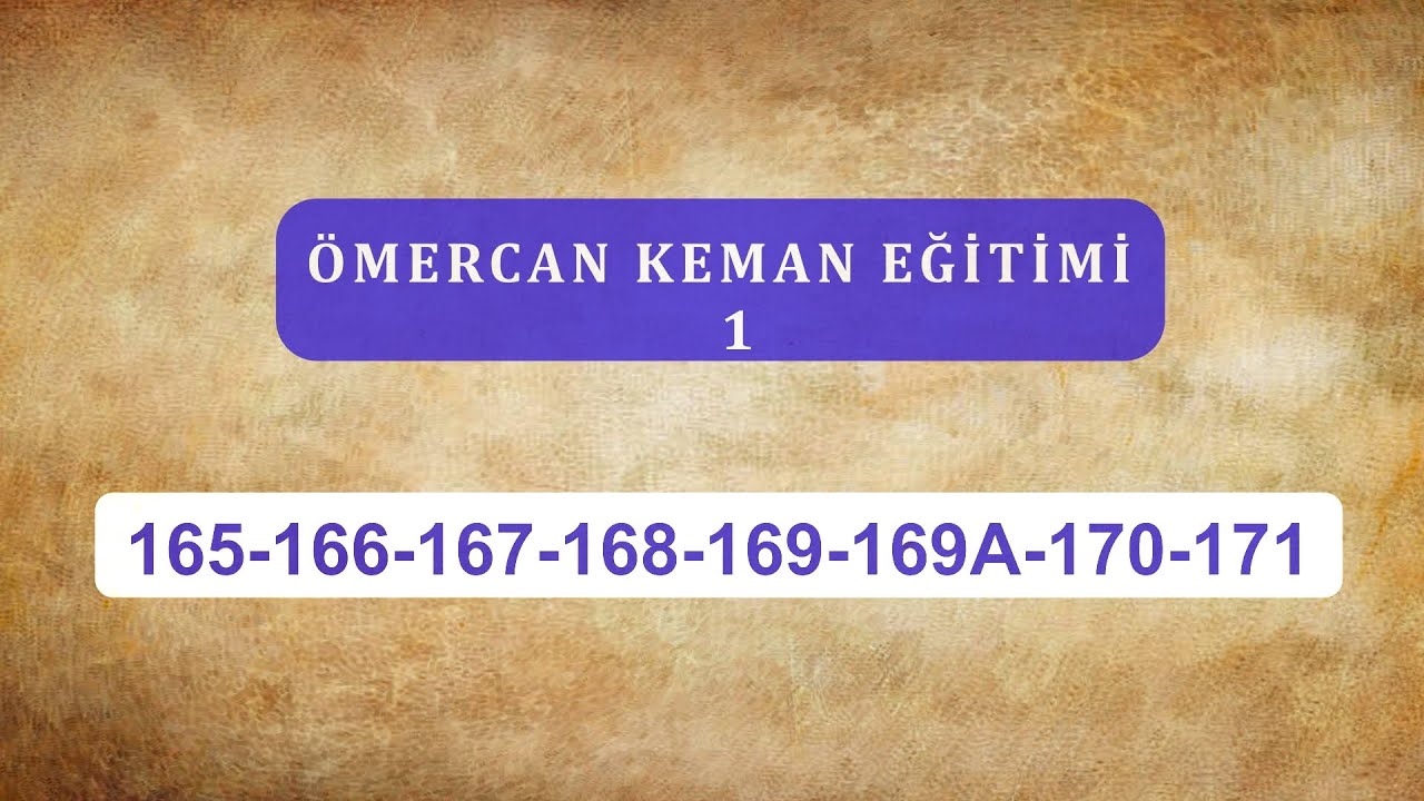 Ömercan 1 165-166-167-168-169-169A-170-171