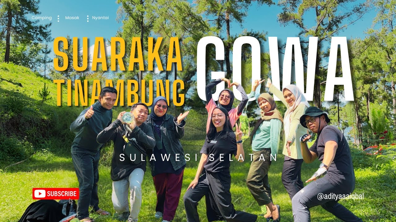 Camping di Suaraka Tinambung Bissoloro Gowa, Sulawesi Selatan