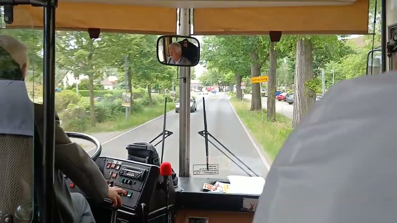 Mitfahrt im Ikarus 250 VTF Wagen 250 ( ex PVN Luk - S 785) betreut und vermarktet von der Obvb .