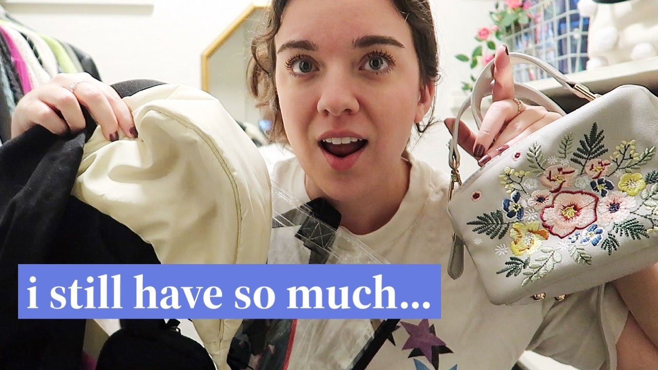 decluttering my closet: bags & shoes 👟👜 12 days of decluttering for 2025
