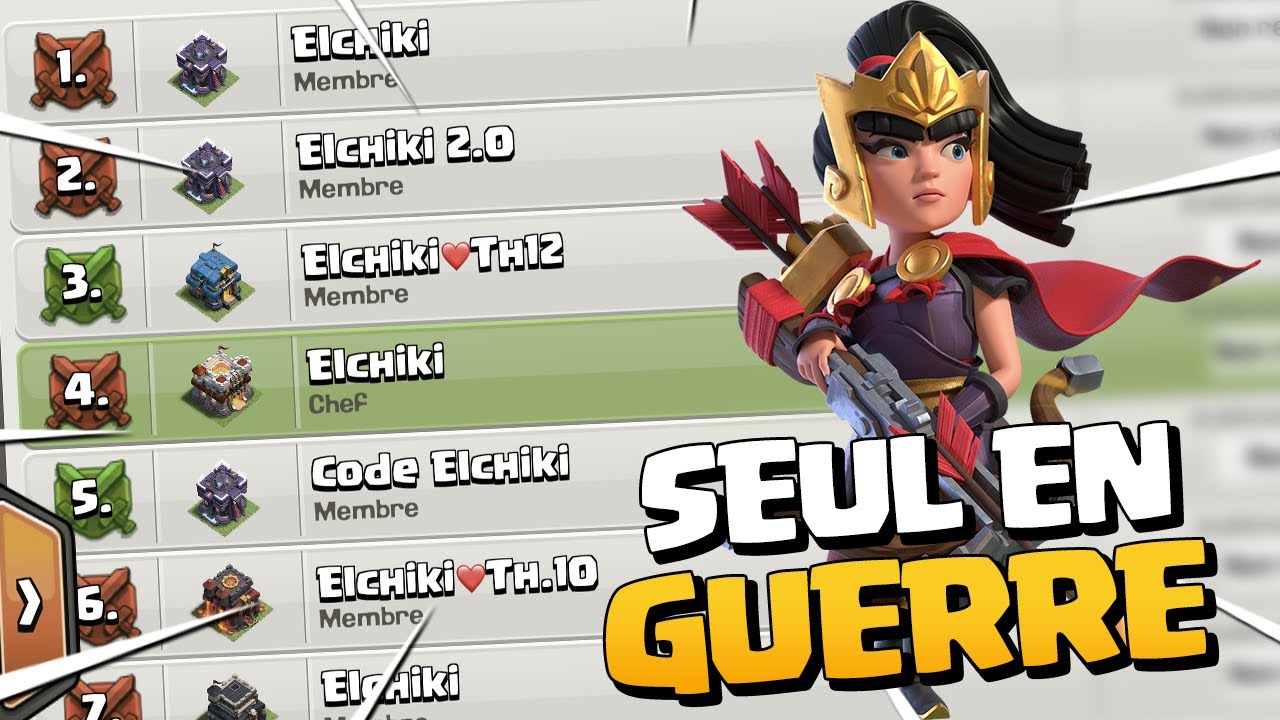 JE SUIS SEUL EN GUERRE AVEC MES 10 COMPTES (et ils restent 25 minutes) ! Clash of Clans