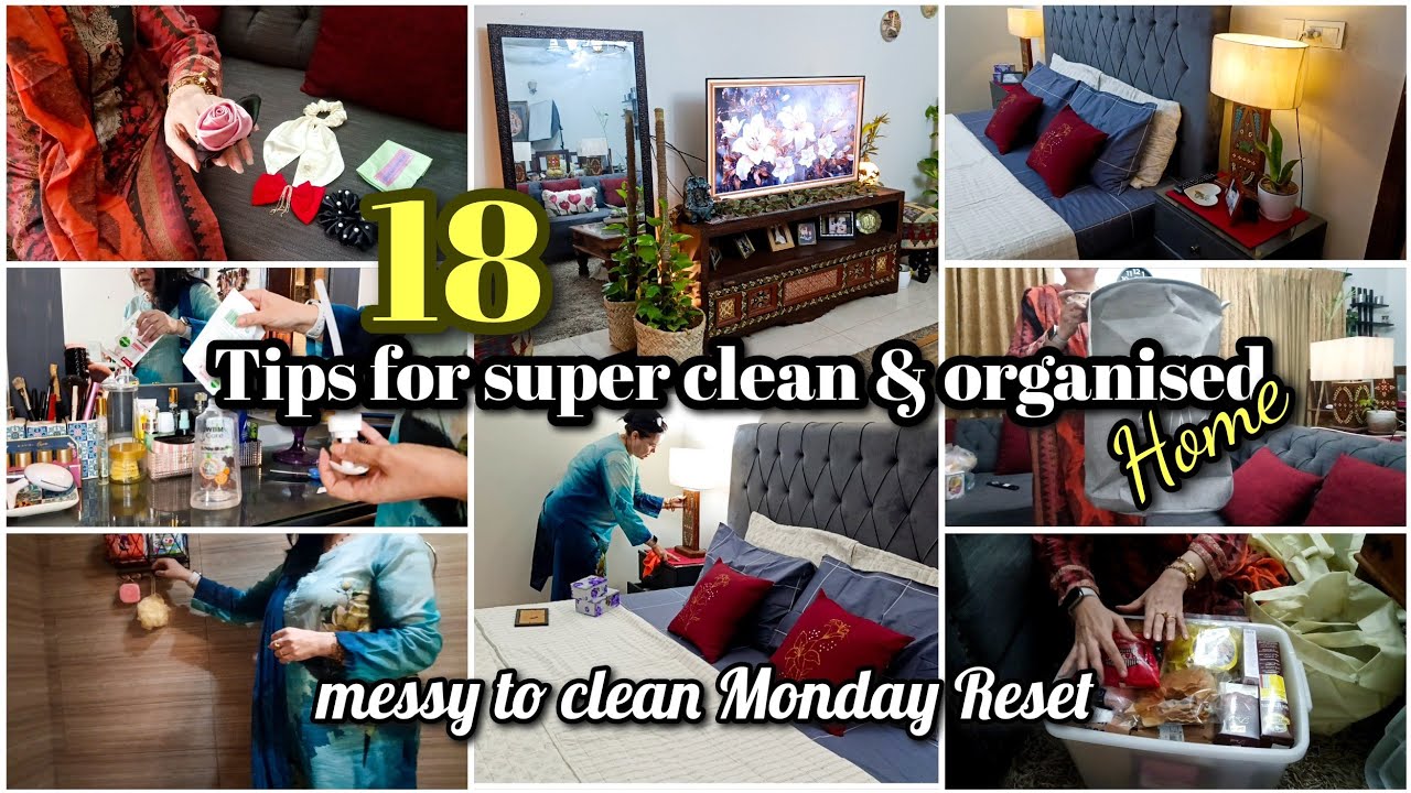 18 Tips for Super Clean & Organised Home - MONDAY HOME RESET - CLEANING, FOOD STORAGE, Home Makeover