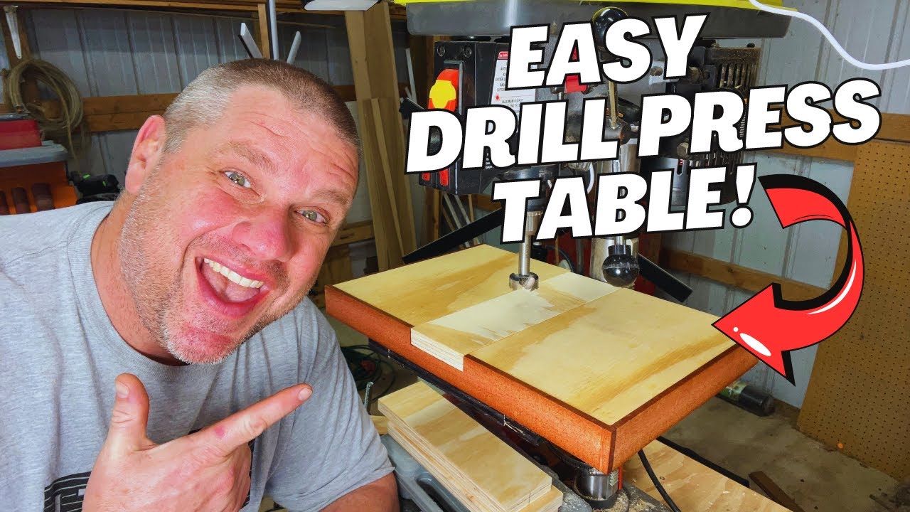 Build This Incredible Magnetic Drill Press Table in Just One Afternoon! #woodworking #shopfurniture