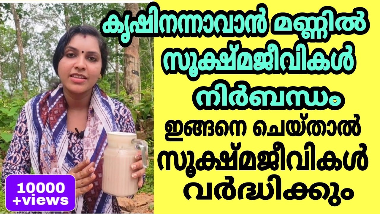 കൃഷി നന്നാവാൻ മണ്ണിൽ സൂക്ഷ്മജീവികൾ നിർബന്ധം|Homemade EM solution making|Effective Micro organism|