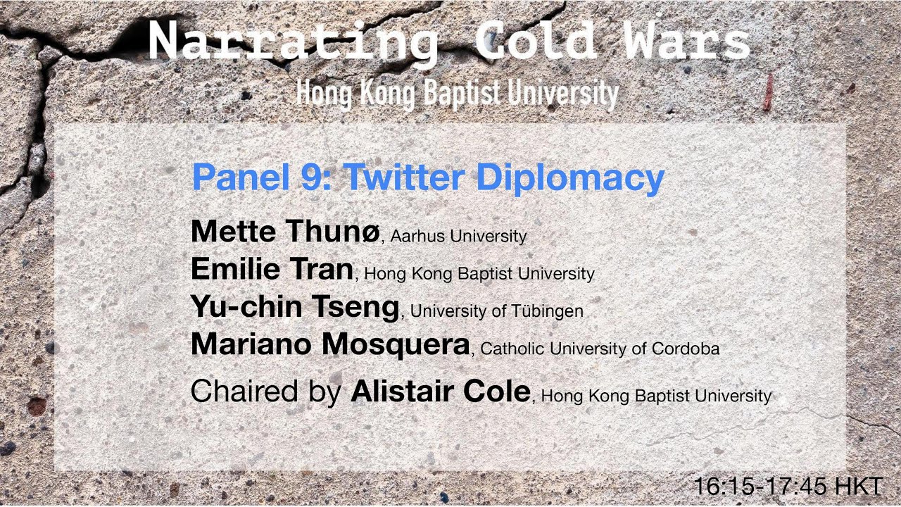 Panel 9: Twitter Diplomacy