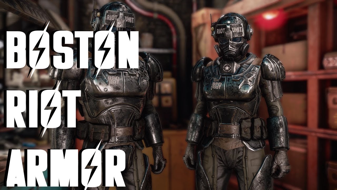 Обзор мода Fallout 4 — Boston Riot Armor