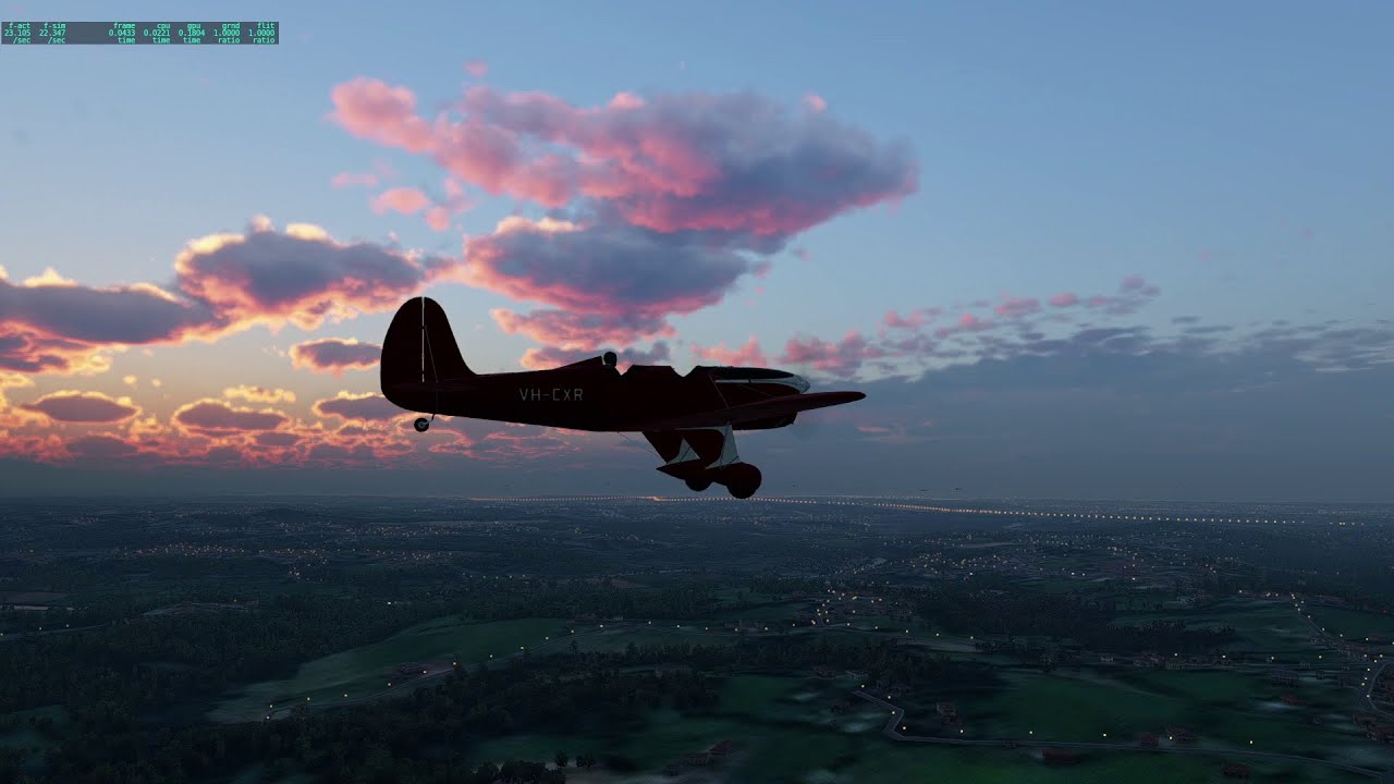 A Glorious French Sunset - Biarritz in the Ryan ST-A | XPlane MapEnhancement | X-Plane 12.4 beta 4