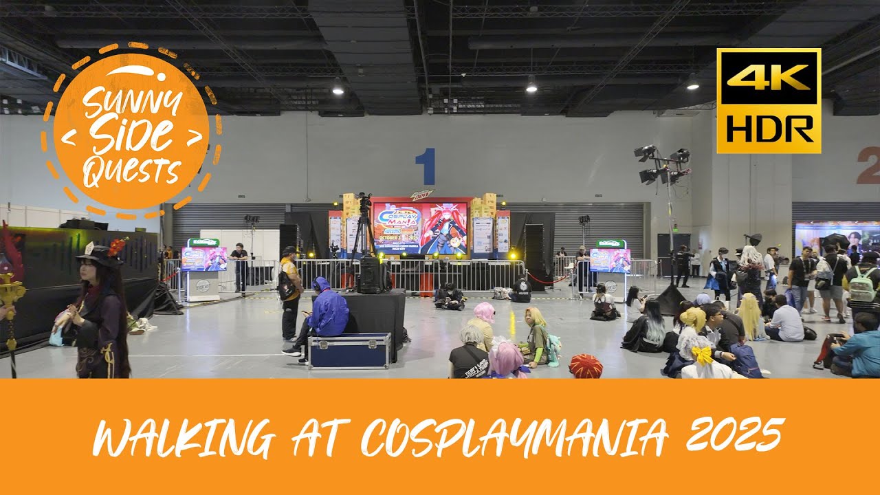 [4K60-HDR] 25-minute walk at Cosplaymania 2025