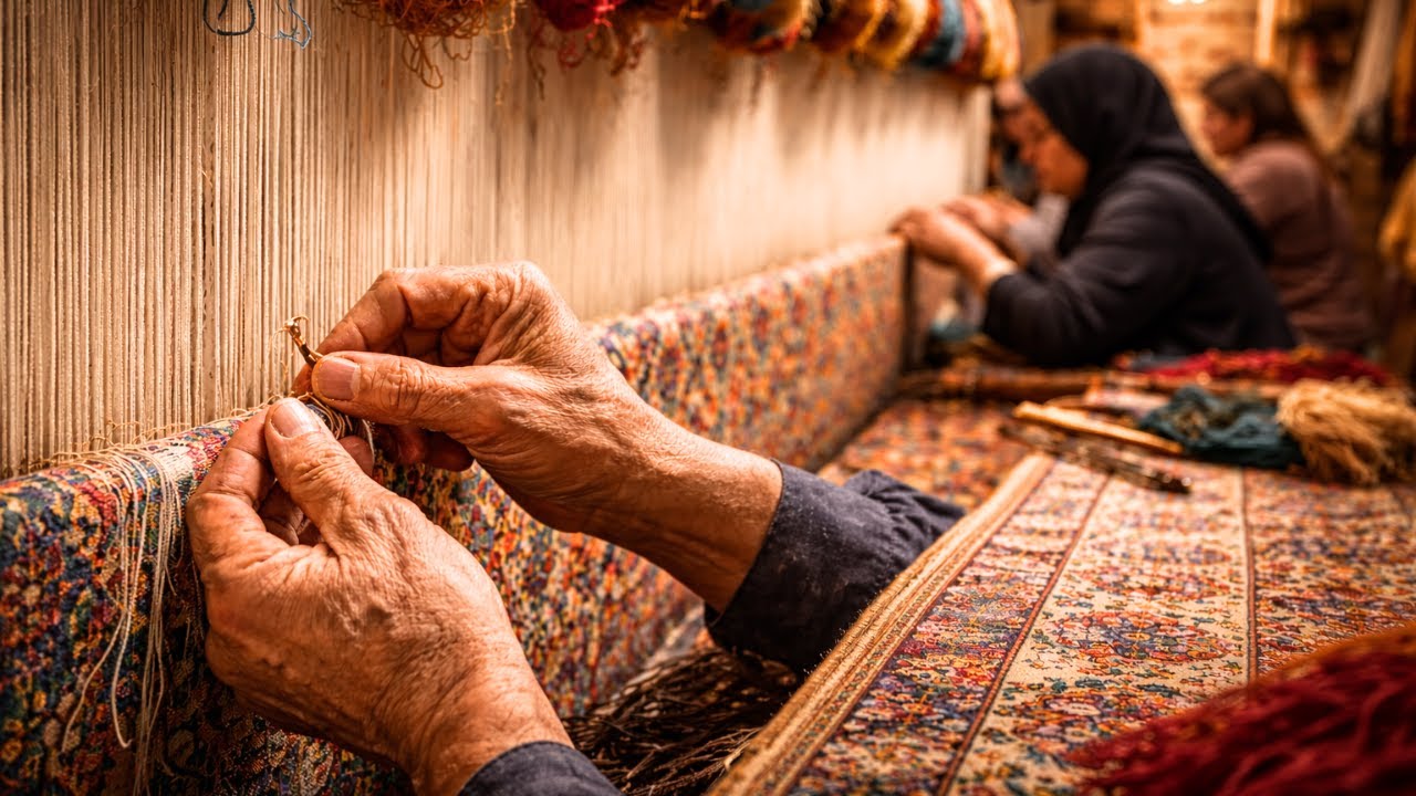 Weaving a Persian Silk Carpet by Hand – A Craft Measured in Years, Not HoursBuilding a Mechanical