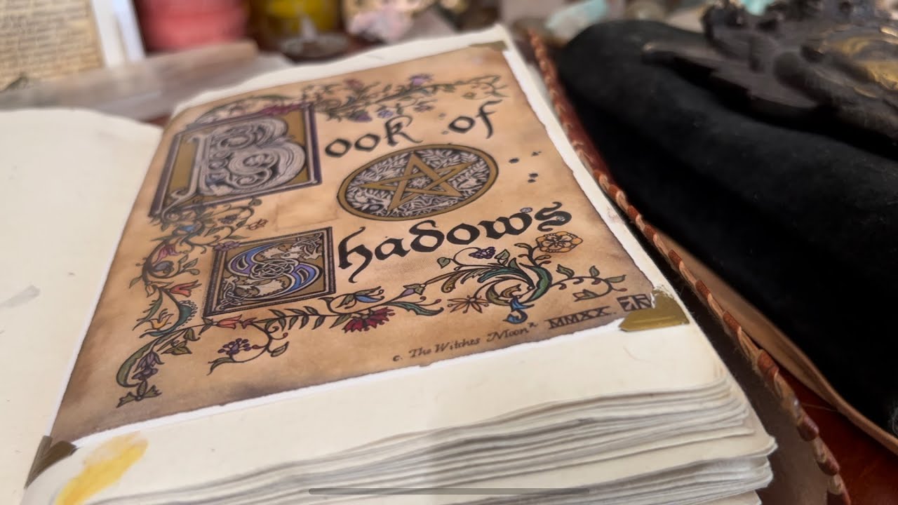 Working on my Book of Shadows 📚✨👁️ Grimoire/BOS Flip Thru