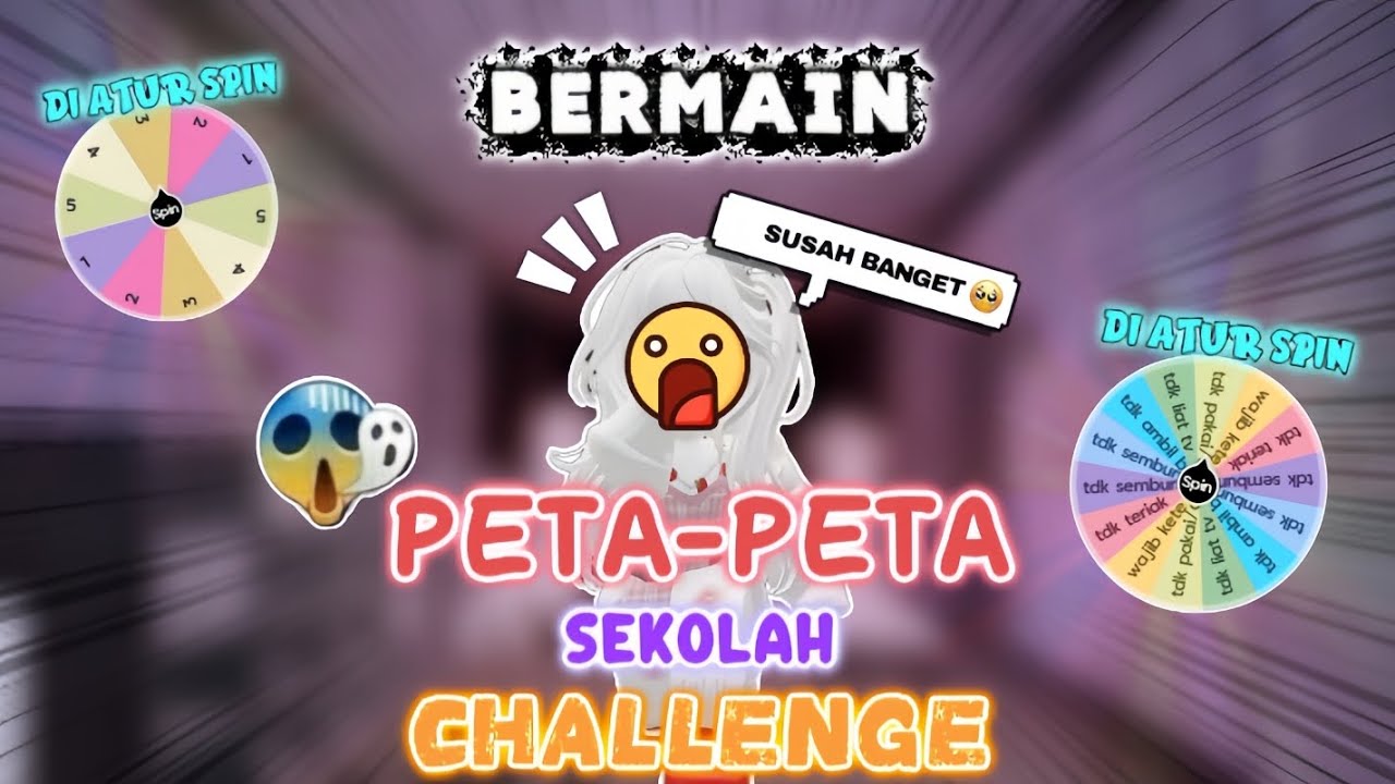 BERMAIN PETA-PETA SEKOLAH🏫 TAPI SETIAP LEVEL AKAN ADA CHALLENGE NYA⁉️😱 // #roblox 