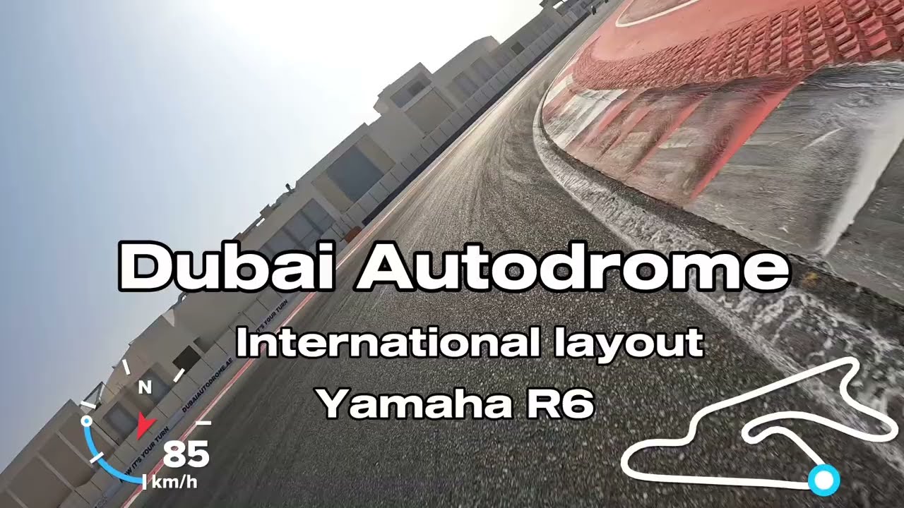 Dubai Autodrome International Layout - moto onboard two laps 2023