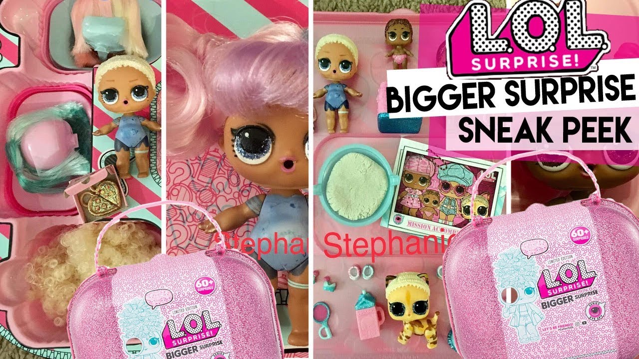 LOL Surprise Bigger Surprise Preview Sneak Peek!! LOL DOLLS with wigs!