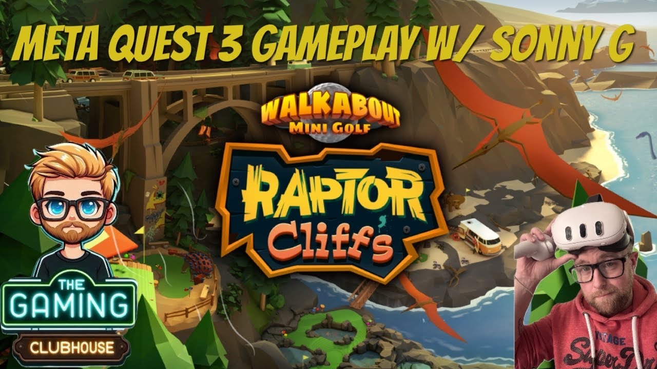Walkabout Mini Golf - Raptor Cliffs DLC Course - Jurassic Par(K) - Meta Quest 3 Gameplay w/ Sonny G