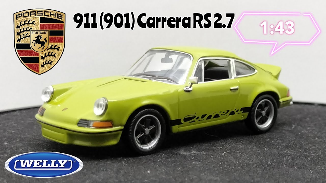Обзор модели Porsche 911 (901) Carrera RS 2.7 1973г. 1:43 Welly