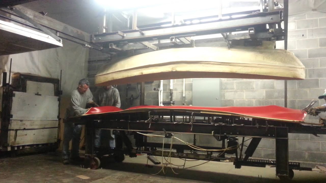 Last royalex boat formed at Mohawk Canoes