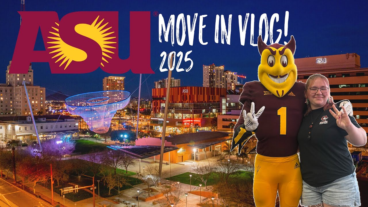 ASU Move-In Vlog 2025 | ASU Downtown | Dorm Tour