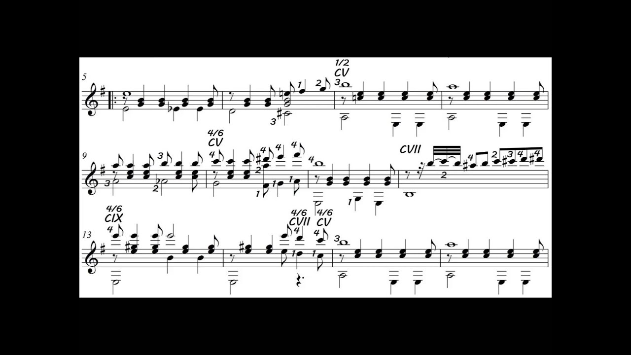 Bésame Mucho - Consuelo Velázquez (guitar cover & notation)