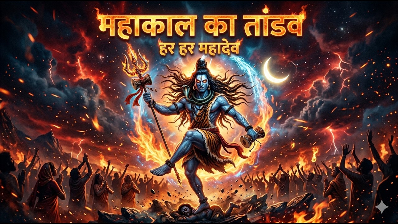 Mahakal Tandav 🔥 |  Har Har Mahadev | Powerful Shiva Bhajan | Roudra Bhakti