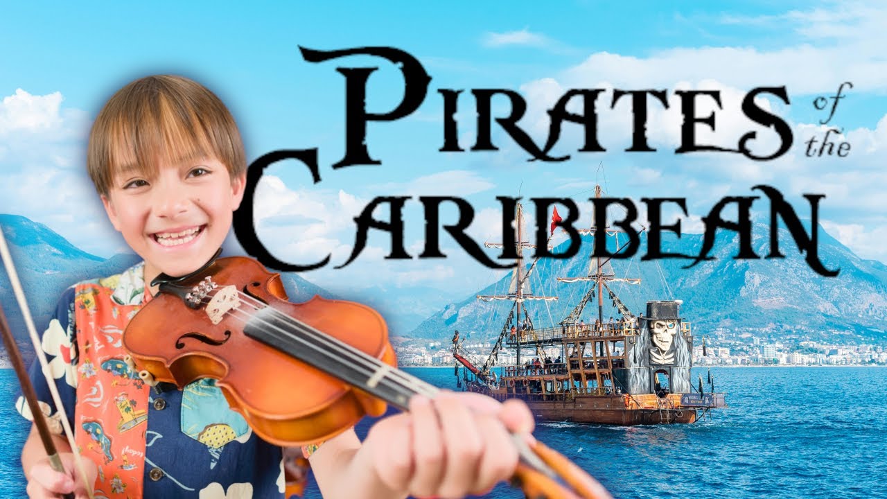 Eight year old violinist playing Pirates of the Caribbean