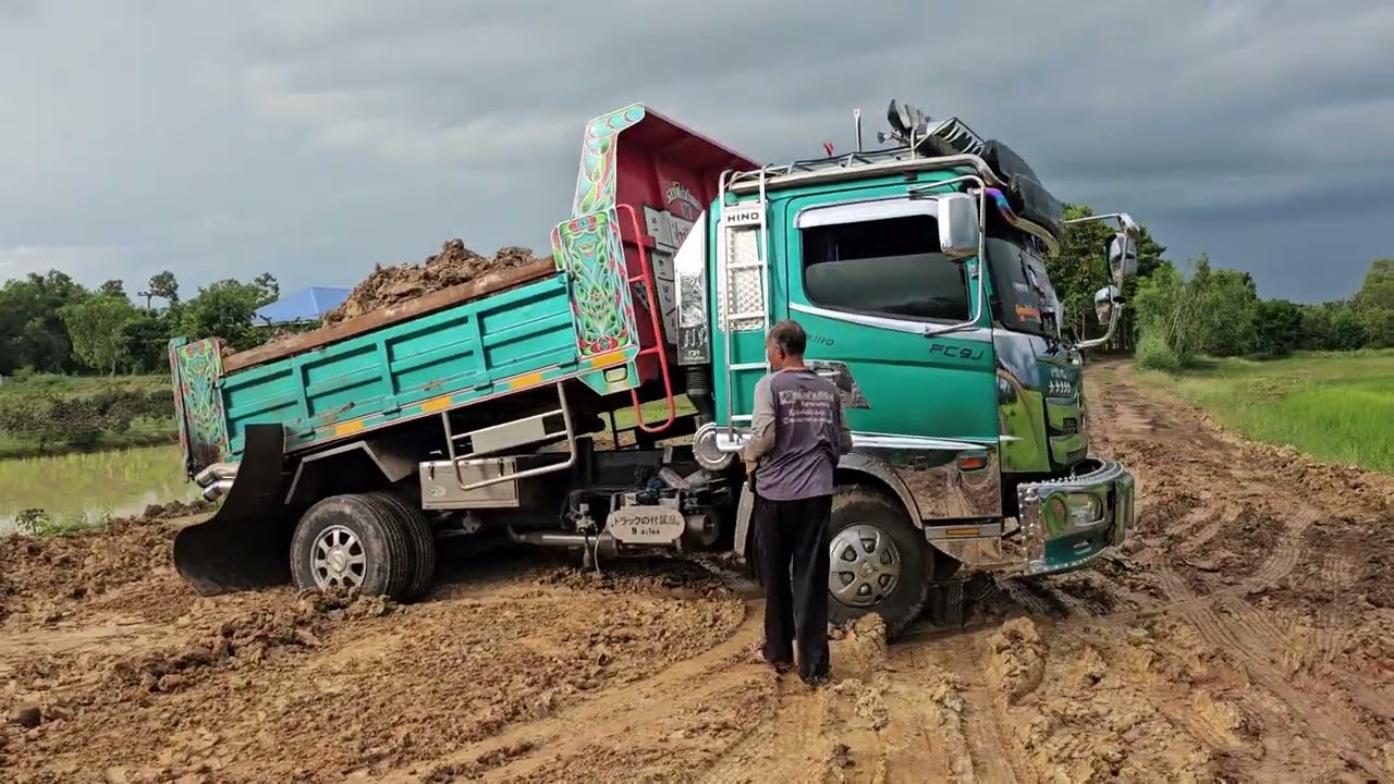 หน้างานโหดๆรถแรงไม่รอด Dump Truck Tractor