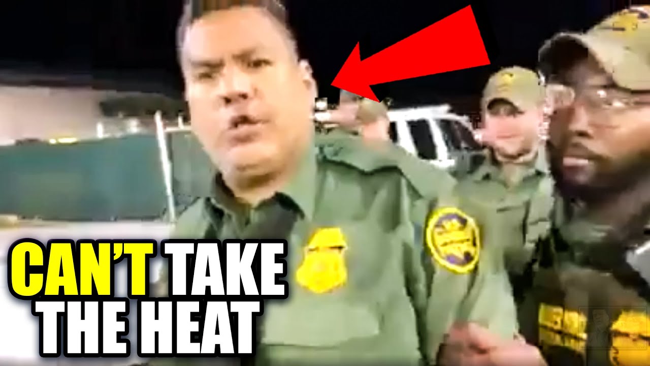 Гражданский отвечает пограничнику хвастовством прямо в лицо