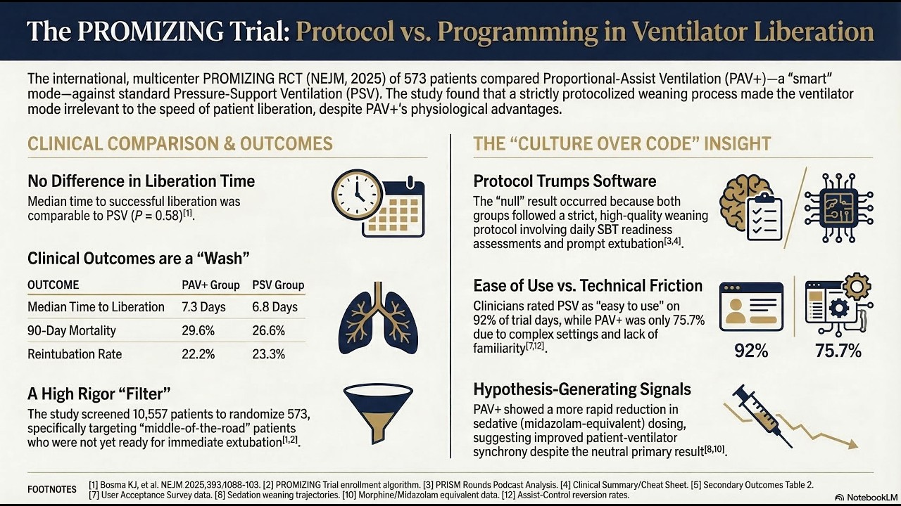 S01E19 PROMIZING: PAV+ vs PSV for Ventilator Liberation