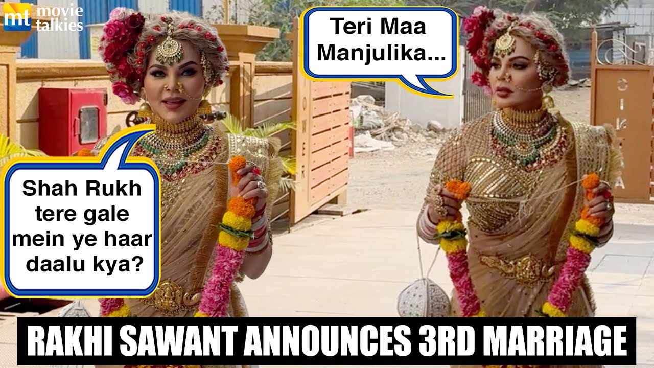 “Shah Rukh Ke Gale Mein Daal Du Kya?” 😳 Rakhi Sawant Announces 3rd Marriage