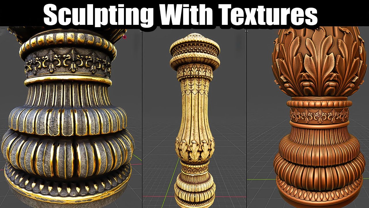 Sculpting With Textures in Blender | 4.0