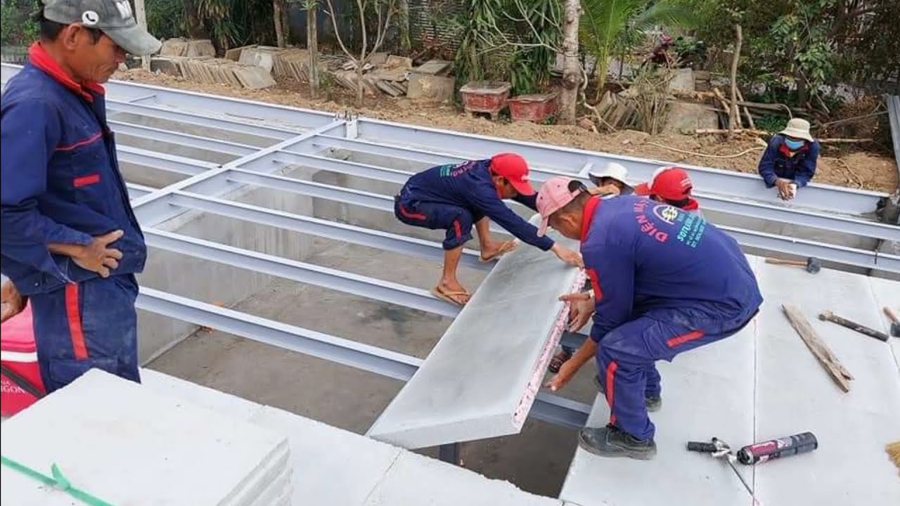 Hướng dẫn thi công sàn lắp ghép T8 | bê tông nhẹ N-EPS 2021