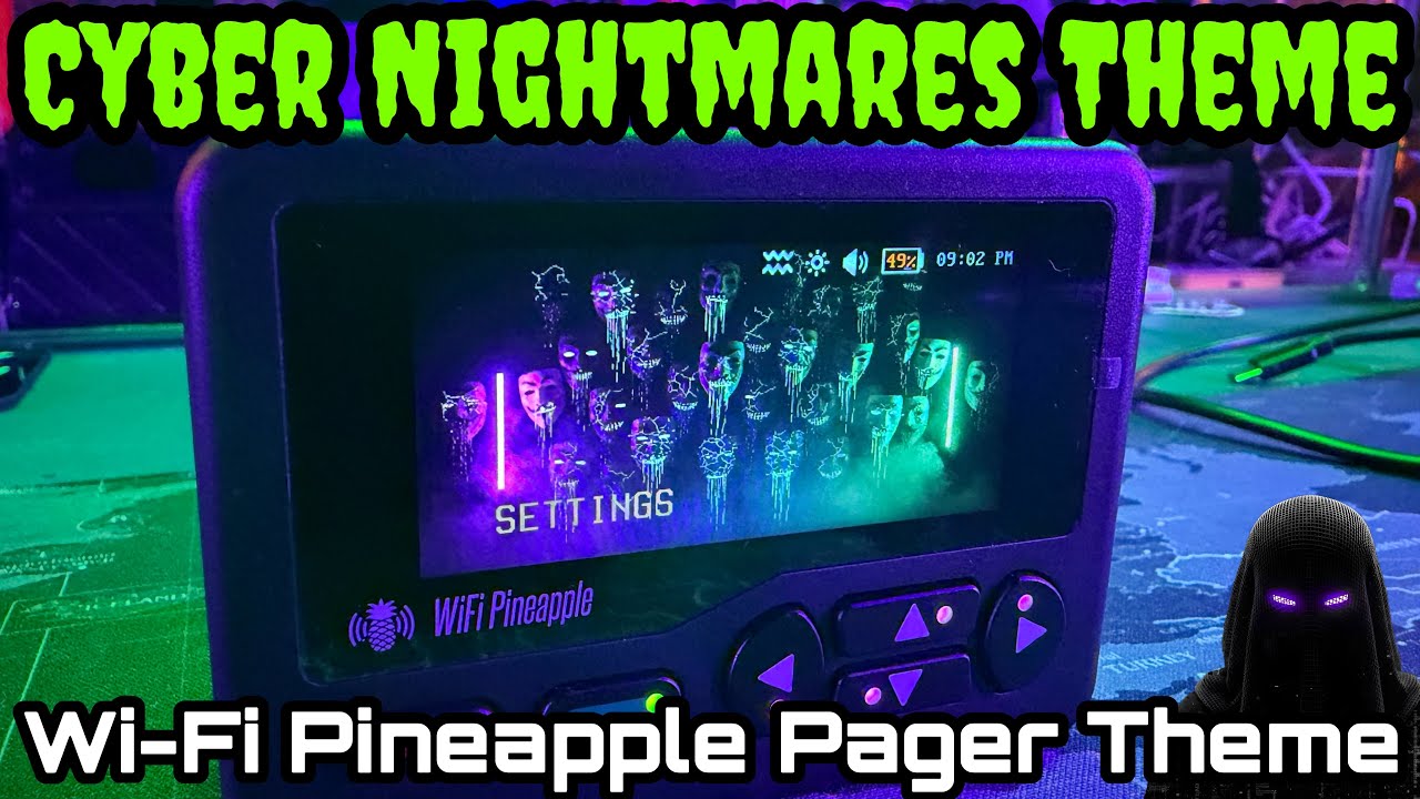 Cyber Nightmare theme for the Wi-Fi Pineapple pager! 