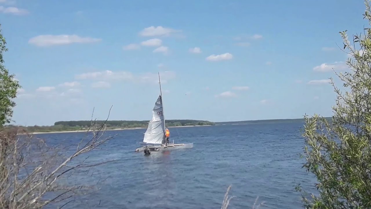 Самодельный парусный Катамаран 