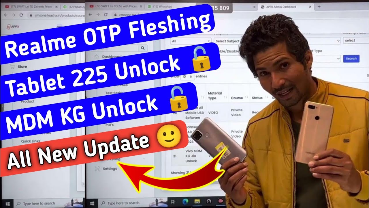 All New Update 🙂 Realme, Tab225, MDM KG Unlock 🔓