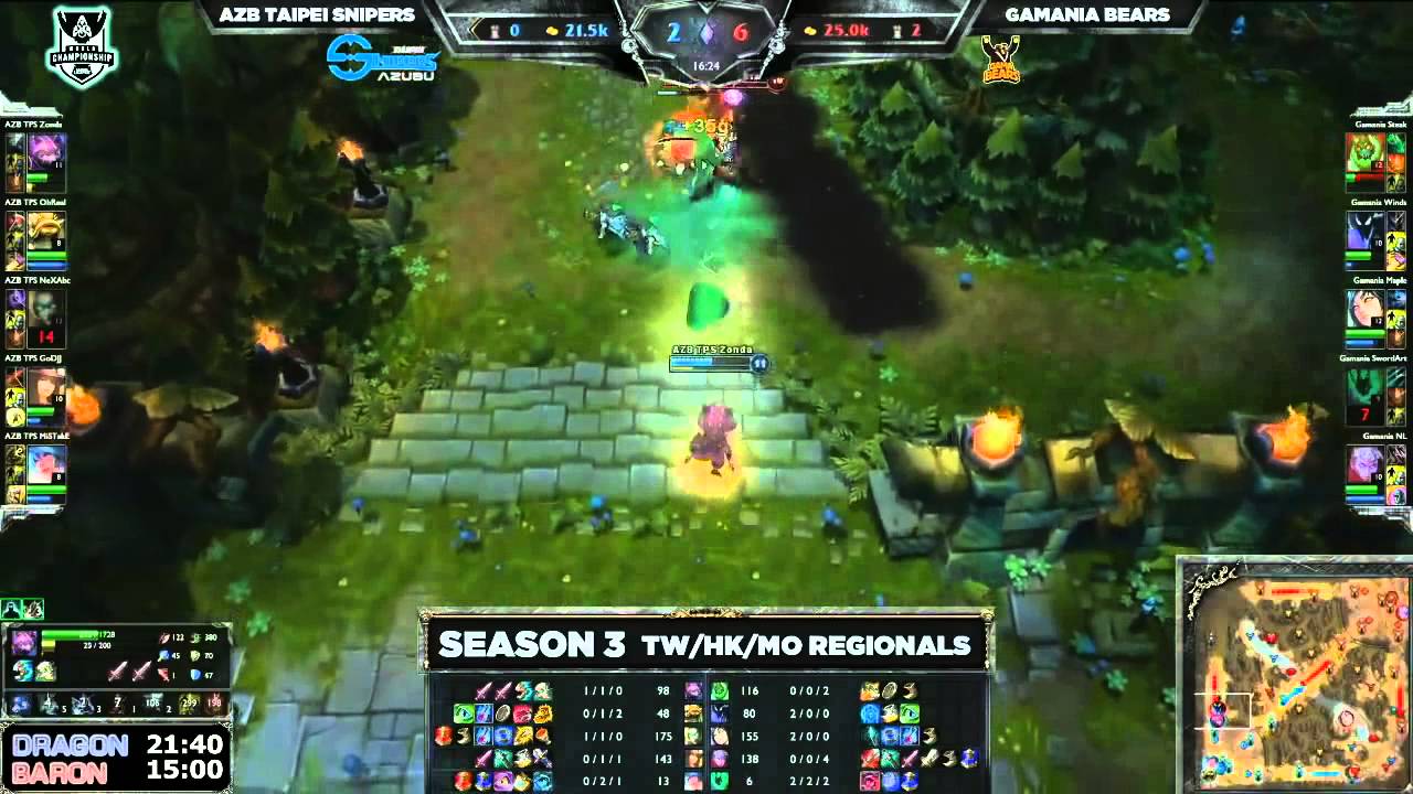 Azubu Taipei Snipers vs Gamania Bears - Game 1