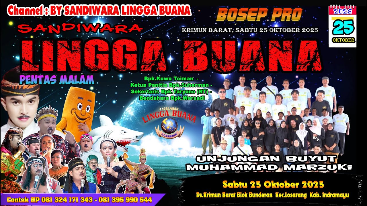 LIVE SANDIWARA LINGGA BUANA Krimun Barat, Sabtu 25 Oktober 2025  PENTAS MALAM