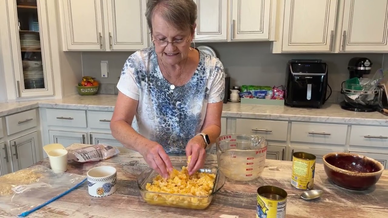 Apple Cheese Casserole  Making an unusual recipe for my family