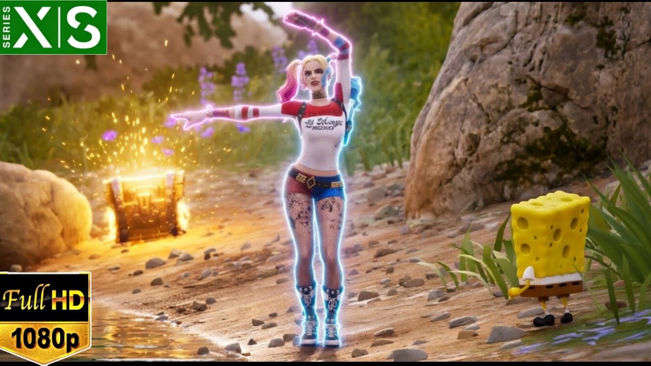 Fortnite (Xbox Series S) 60FPS HDR Gameplay | Harley Quinn Skin