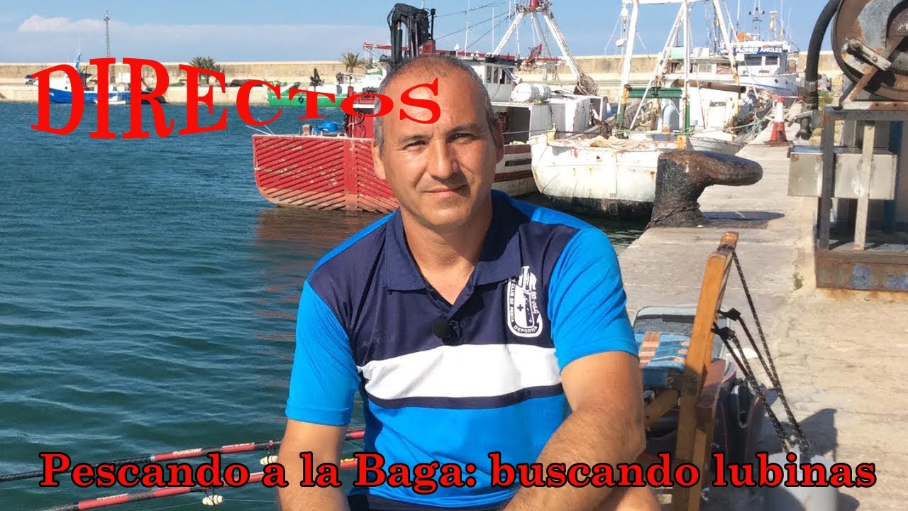 Pescando a la baga en busca de la lubina Directo desde el puerto de vinaros