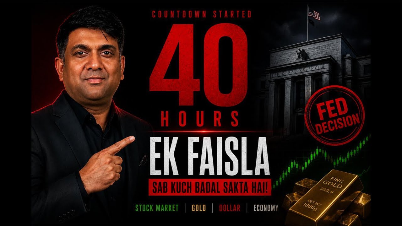 🚨 Fed Interest Rate Decision: Sirf 40 Ghante Baad! Stock Market & Gold Mein Bada Move?