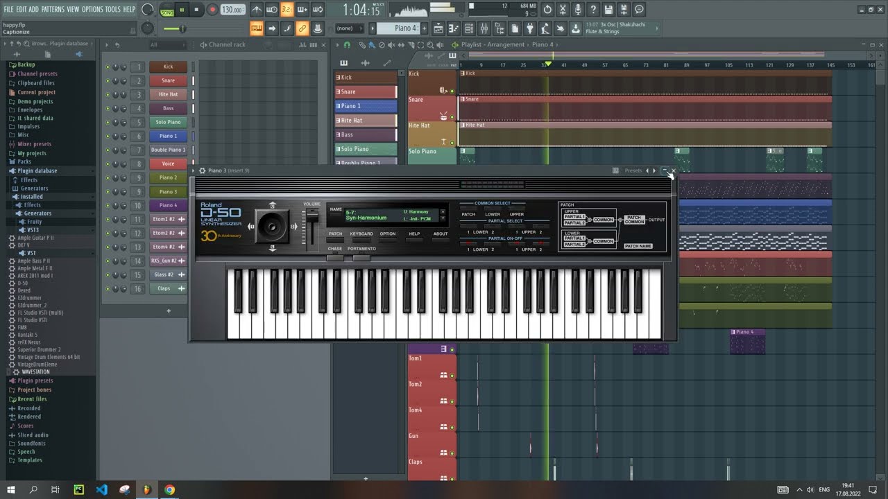 Ласковый май(Константин Пахомов) - Желаю счастья(FL Studio 20)