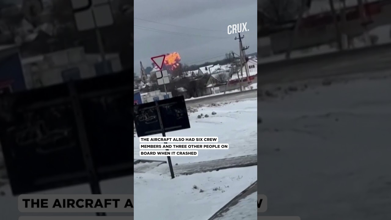 Russian Ilyushin-76 Plane Carrying Ukrainian PoWs Crashes&nbsp;In&nbsp;Belgorod