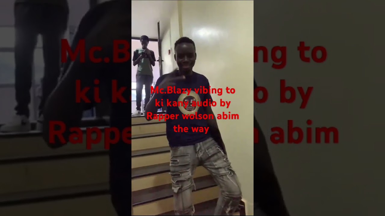 Mc.Blazy vibing to this trending sound from Rapper Wolson 