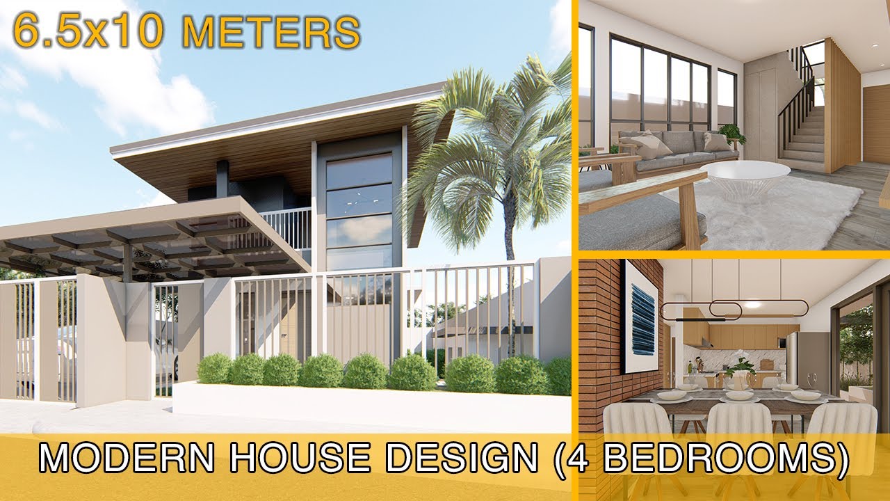 Modern House Design Idea (6.5x10 meters on 200sqm lot)