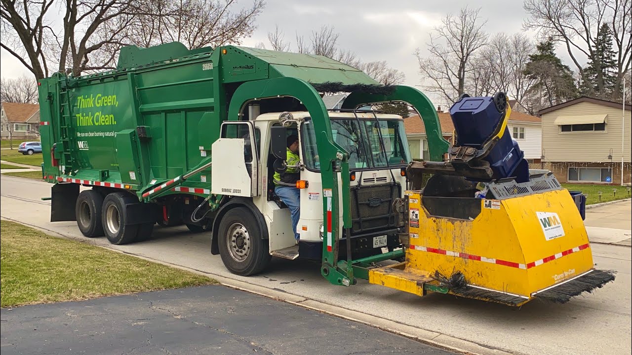 Waste Management 266056: Autocar ACX McNeilus Meridian Curotto Can Garbage Truck