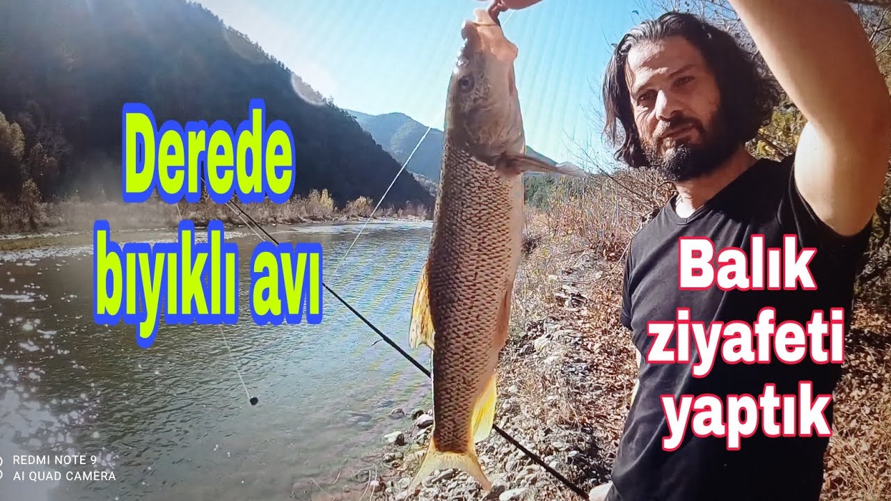 Derede balık avladık   [ Dip oltası takımı nasıl yapılır ] Bıyıklı bekiri  balığı kızarttık