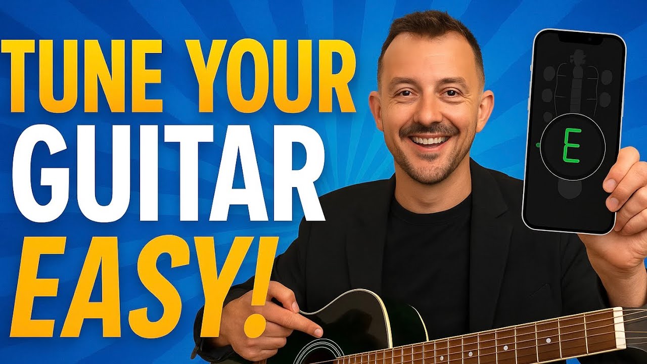 How to Tune a Guitar Step by Step | Easy Guide for Beginners (No Music Knowledge Needed)