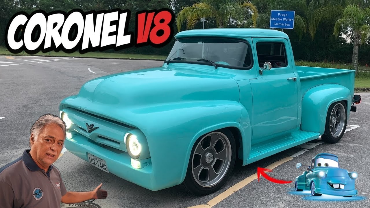 F100 V8 DO CORONEL APAIXONADO POR CARROS - RONCO ANIMAL!!!!!