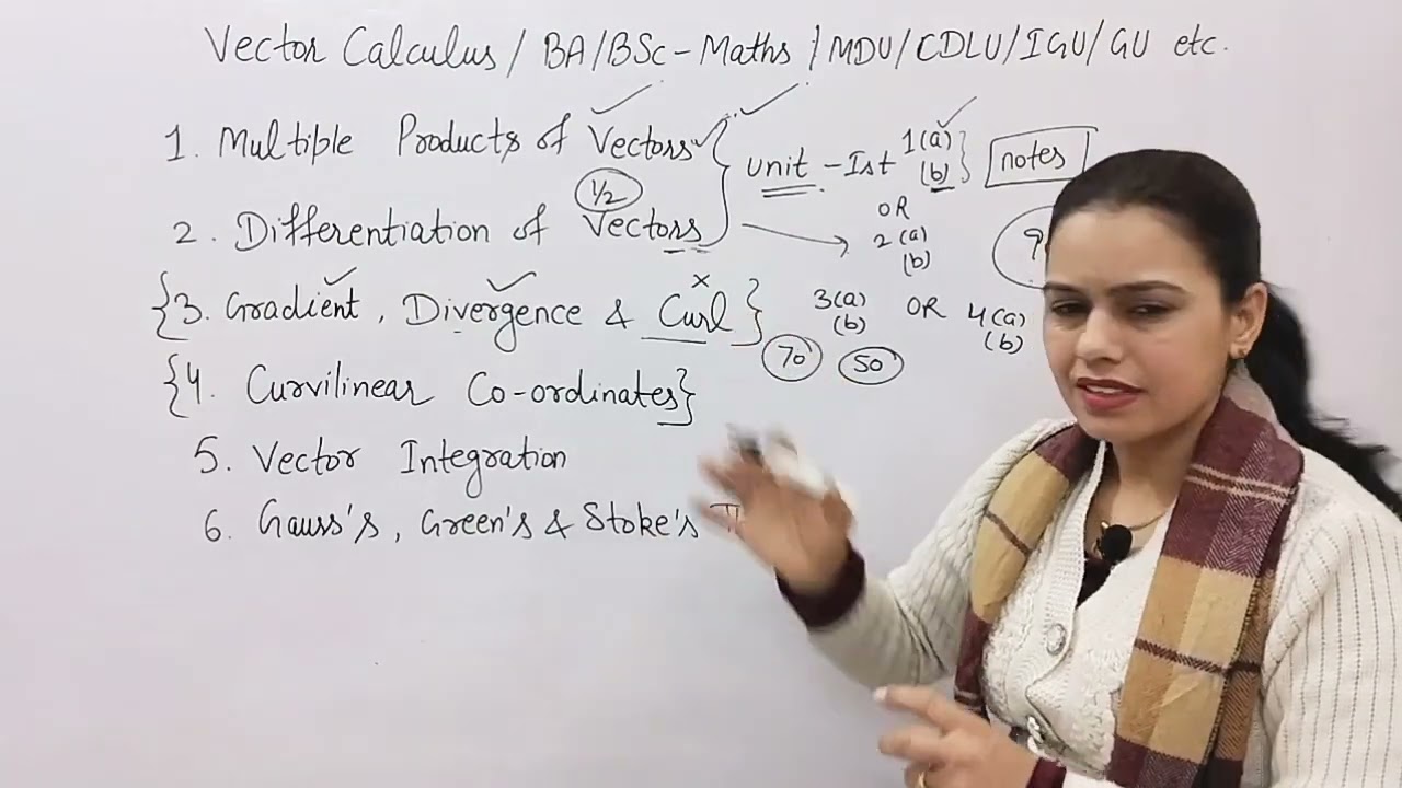 VECTOR CALCULUS| Important Chapters| How to select chapters 👉 unitwise | BA/BSc maths| New Era Maths