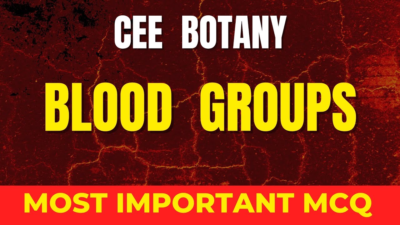 BLOOD GROUP - CEE 2083 MOAT IMPORTANT TOPIC 