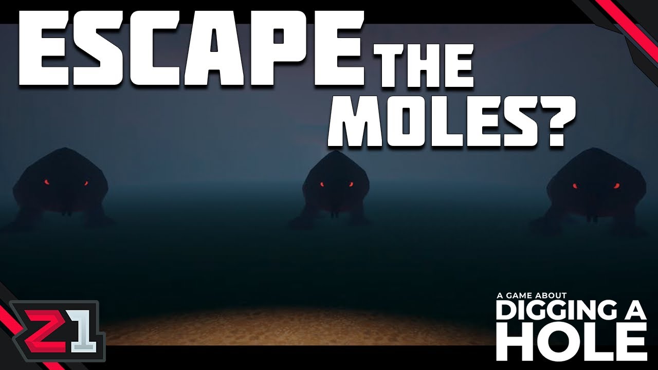 I Tried Using A TELEPORTER To Escape The Moles! A Game About Digging A Hole